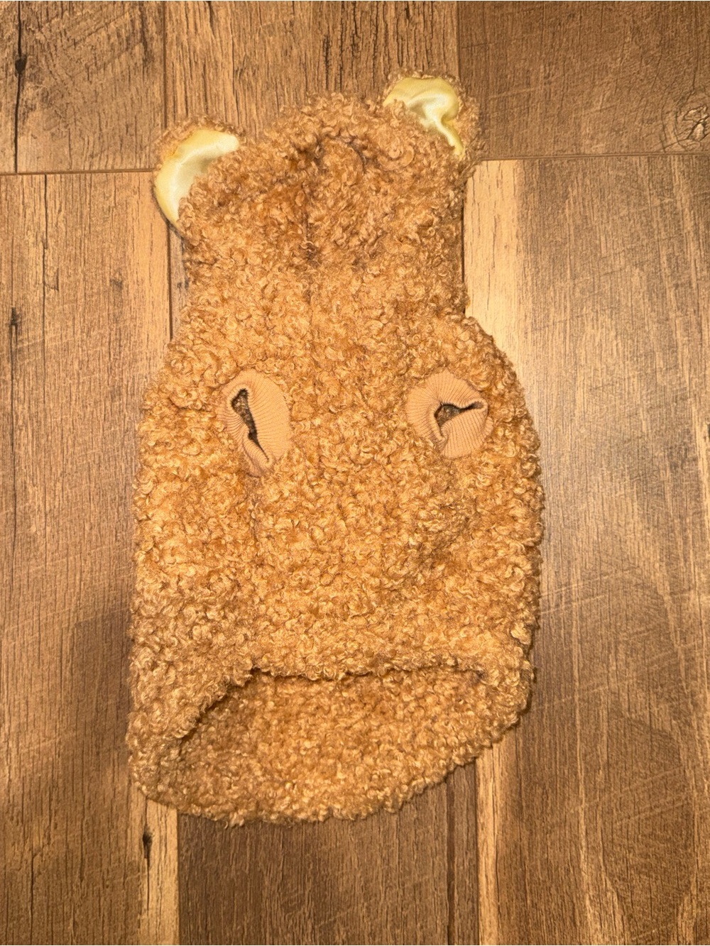 Top Paw Teddy Bear Sherpa Dog Hoodie XS | Brown Fleece Pet Costume Sweater